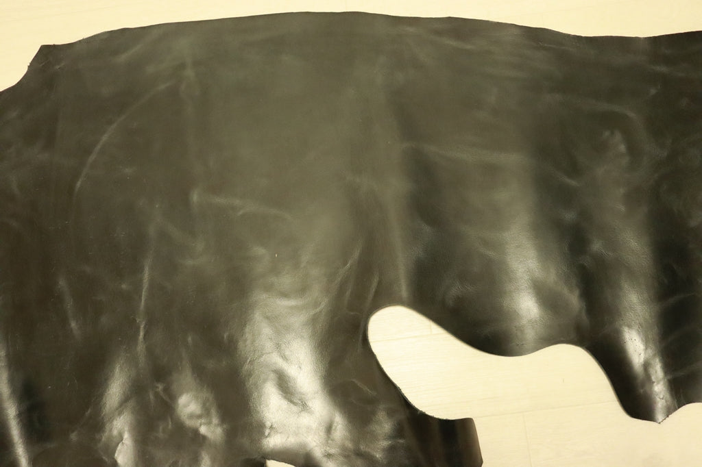 ●弱プルアップ・ヌメ革●タンニン鞣し●バッファロー●131ds●一級品/イエロー・即決●