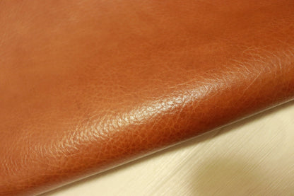 ds75円！[キャメルブラウン]新入荷イタリアンレザー 牛革 ヌメ革 ショルダー シュリンクシボ 上質 122ds