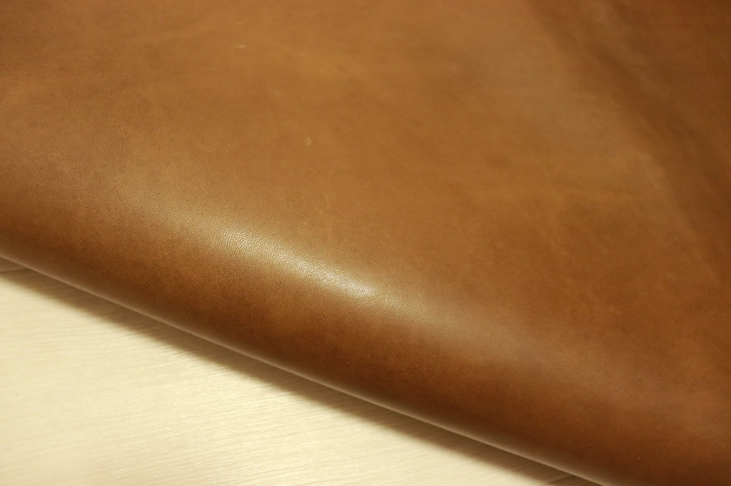ds75円！[チェスナット]新入荷！イタリアンレザー 牛革 ヌメ革